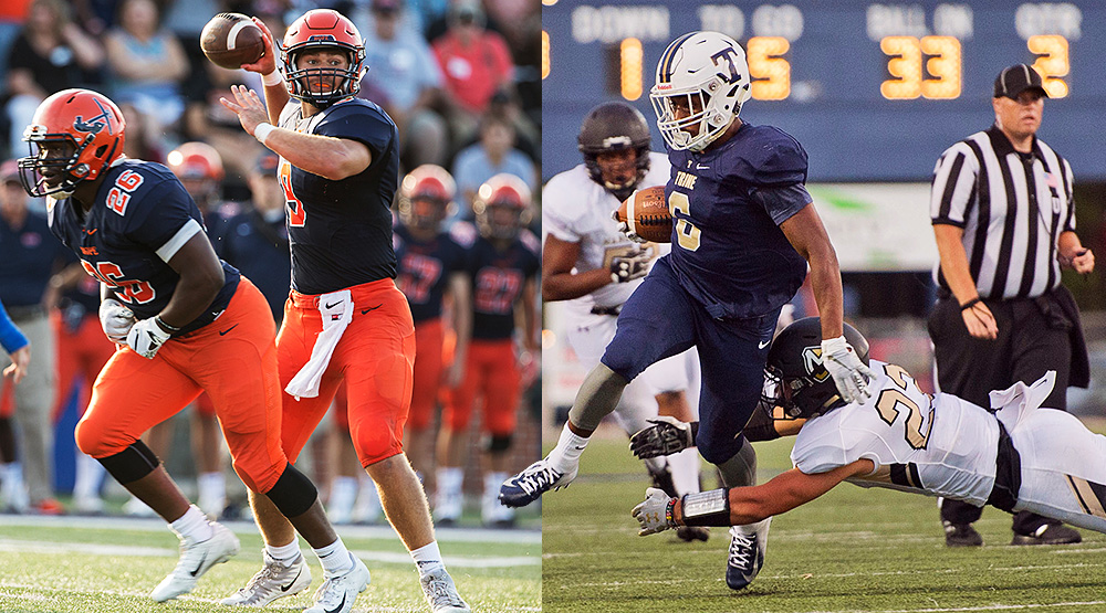 Mason Opple, left, Lamar Carswell, right